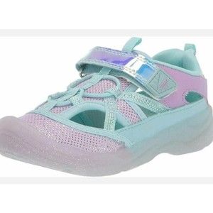 Brand new OshKosh B'Gosh Kids Electra Bump Toe Sandal purple teal iridescent 6